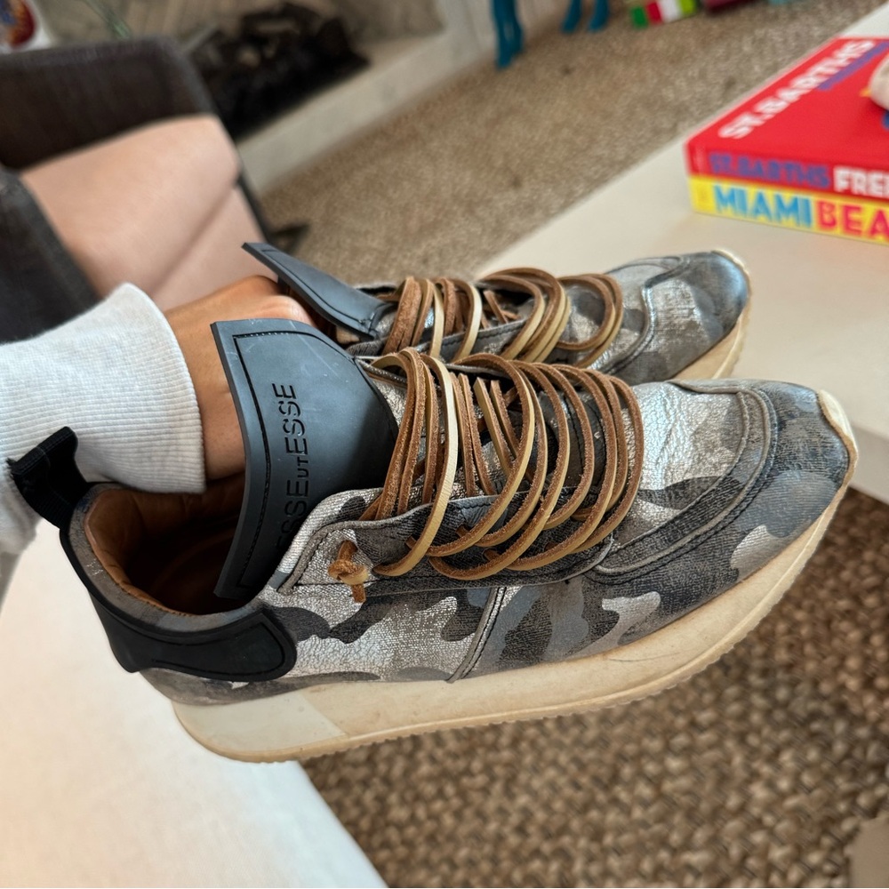 Camo/ Metallic Esseutesse Sneakers
